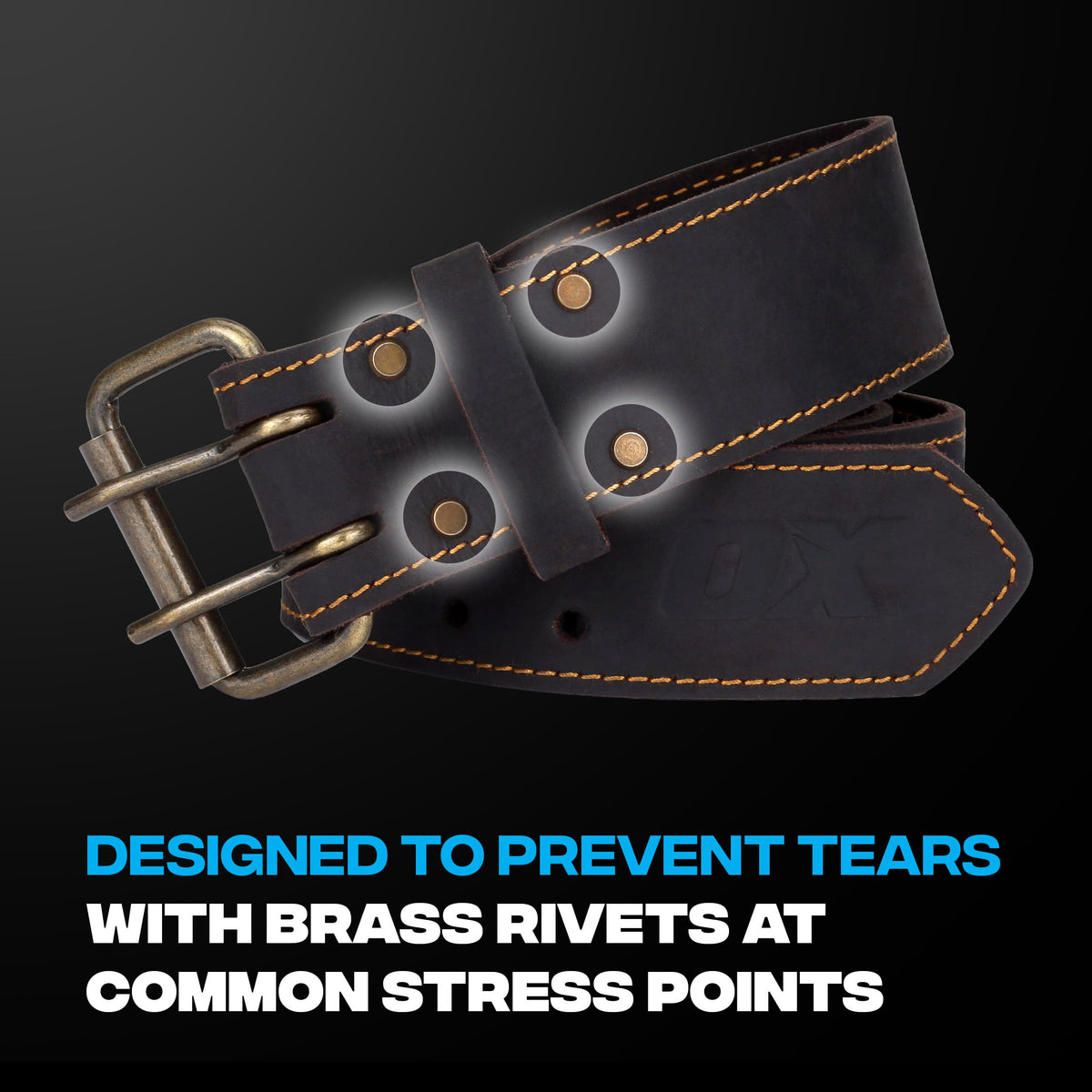 OX Pro 2-Inch wide belt balances weight distribution for all-day wear