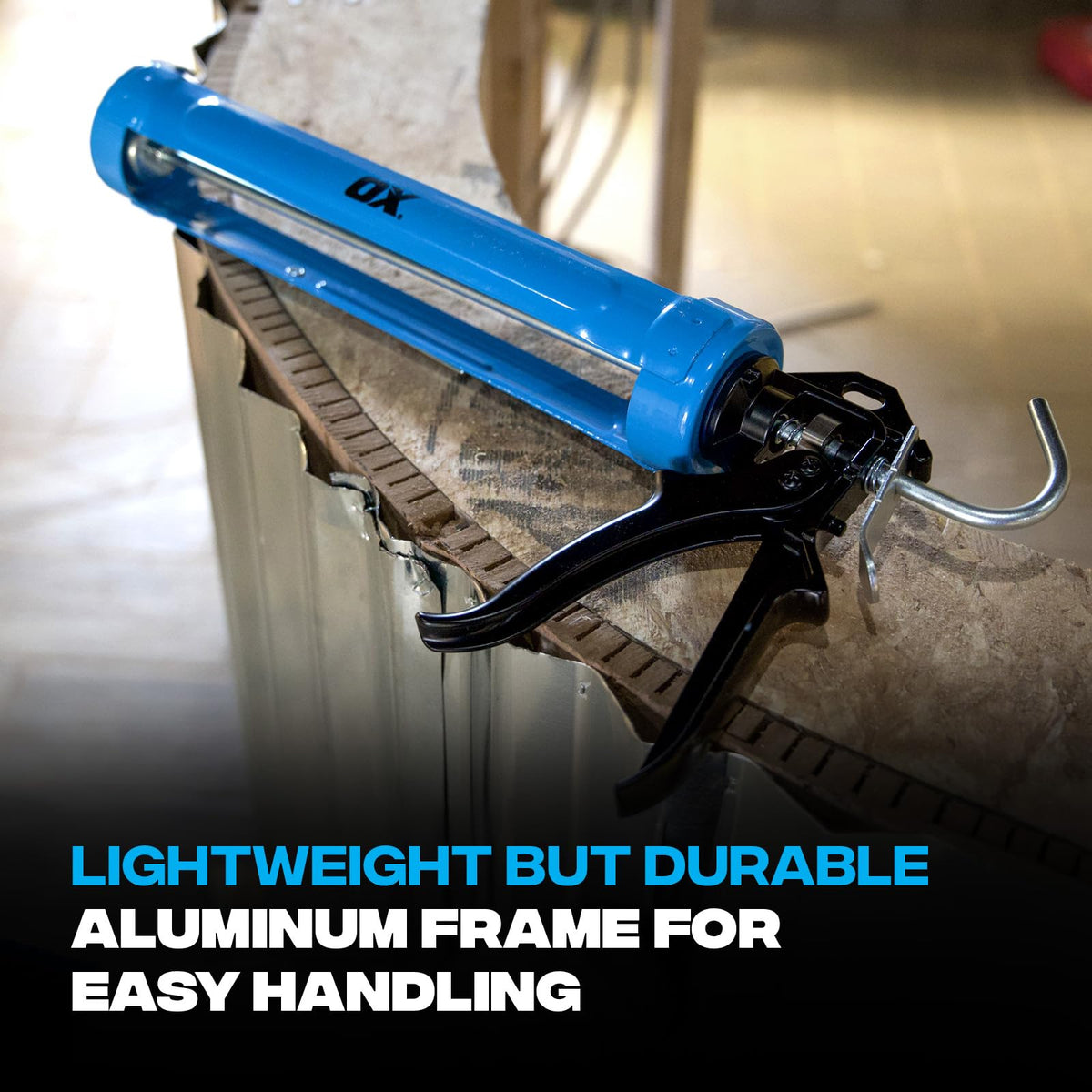 OX Pro 360-degree rotating barrel allows versatile application angles.