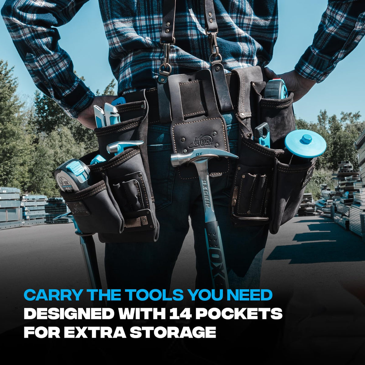 OX Pro adjustable chest strap for secure all day fit.