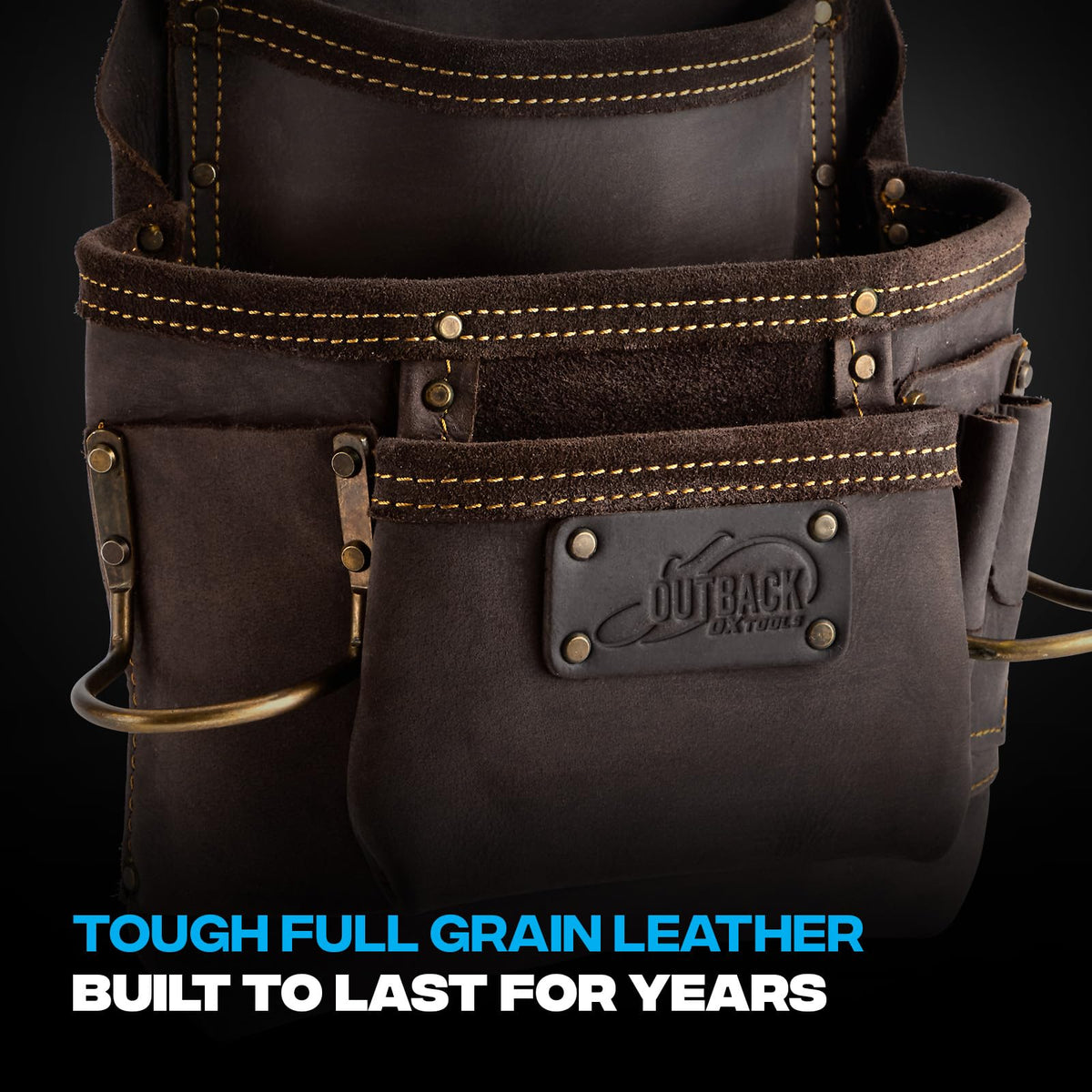OX Pro carpenter pouches kept within easy reach.
