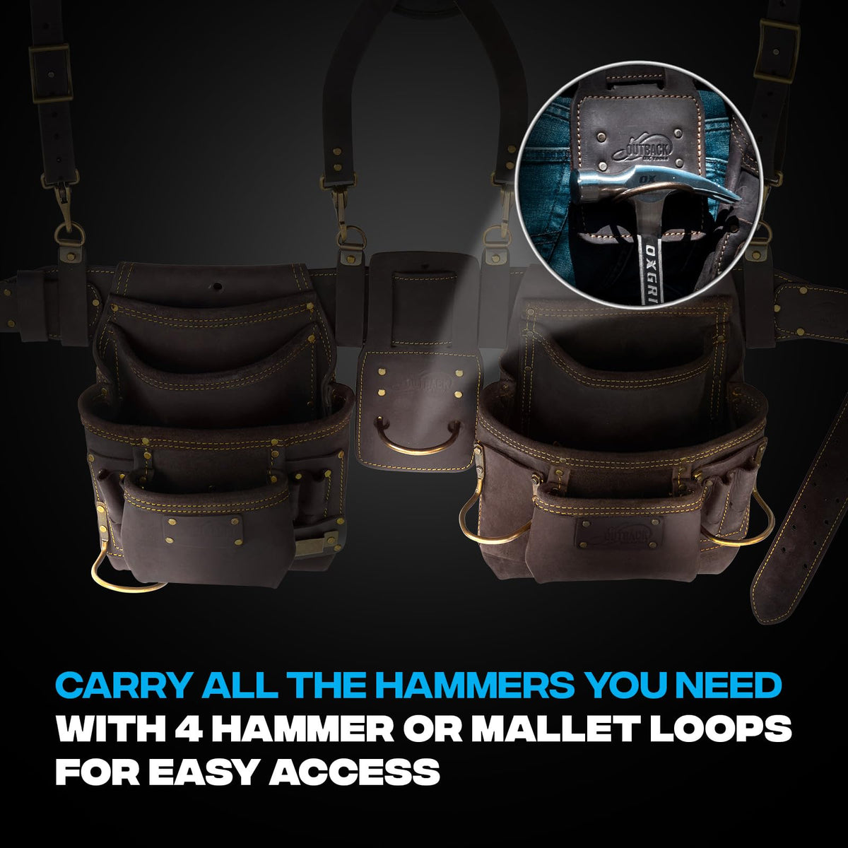 OX Pro heavy-duty rivets reinforce stress points.