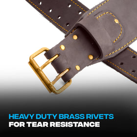 OX Pro reinforced rivets and perimeter stitching at stress points for longevity