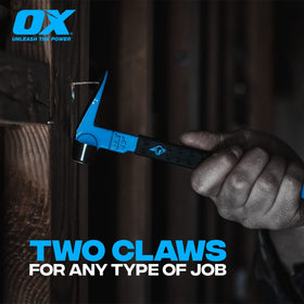 OX Tools cat paw pry bar aiding trim removal and nail pulls