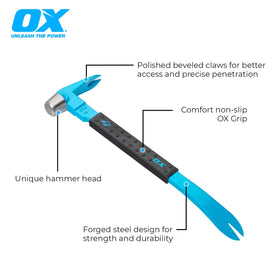 OX Tools nail puller catspaw 10 inch in action for trimming and molding removal