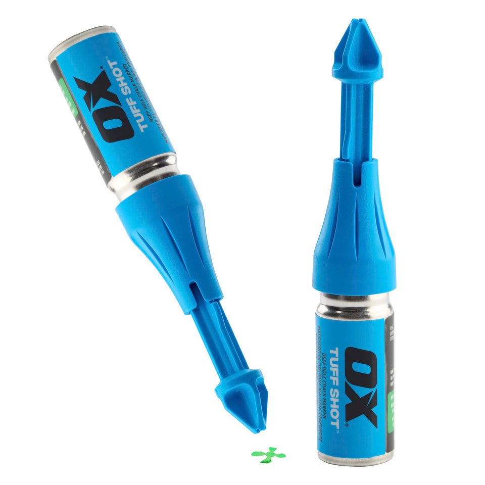 OX Tuff Shot deep hole marker chalk for precise drilling marks in hard to reach spots