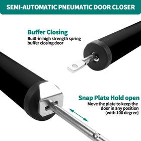OXDFK adjustable closure speed dial lets you tailor door feel.