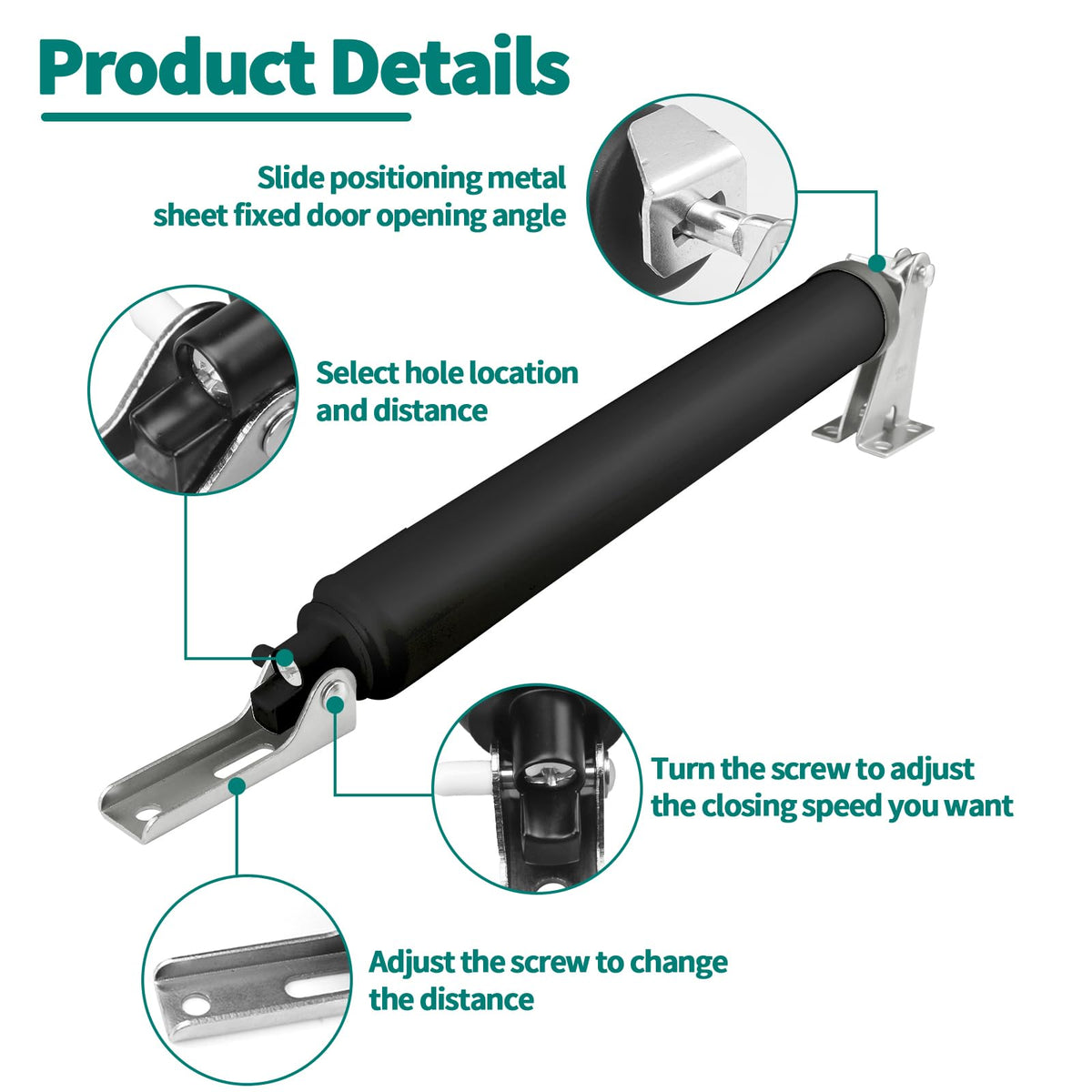 OXDFK protector chain and spring add durable security for screen doors.