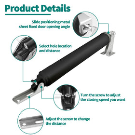 OXDFK protector chain and spring add durable security for screen doors.