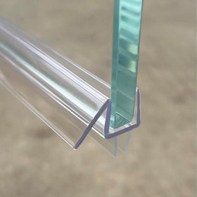 Oxelio 36 inch shower door bottom seal for 1/4 inch glass creates a water barrier.