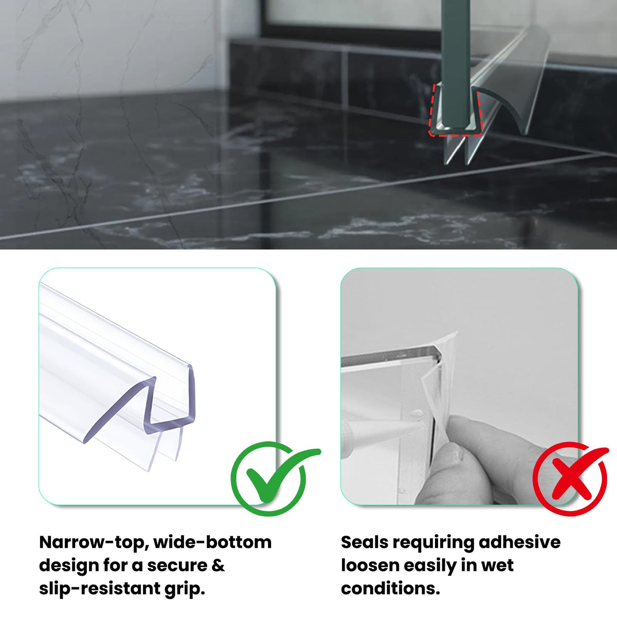 Oxelio 36 inch seal shown as a single piece for seamless installation.