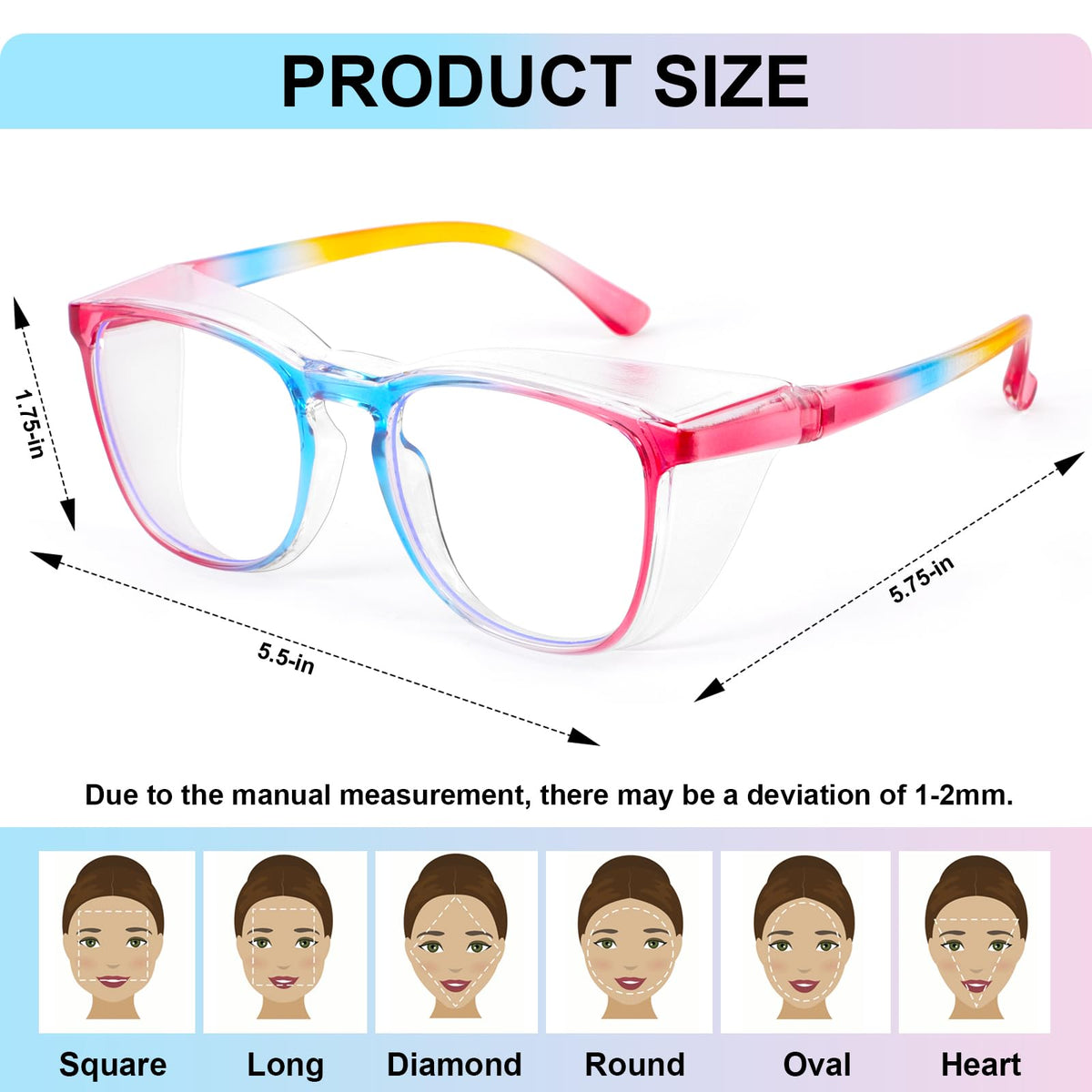 OXG blue light blocking safety glasses help reduce eye strain.