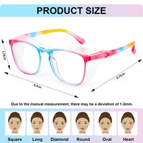 OXG blue light blocking safety glasses help reduce eye strain.