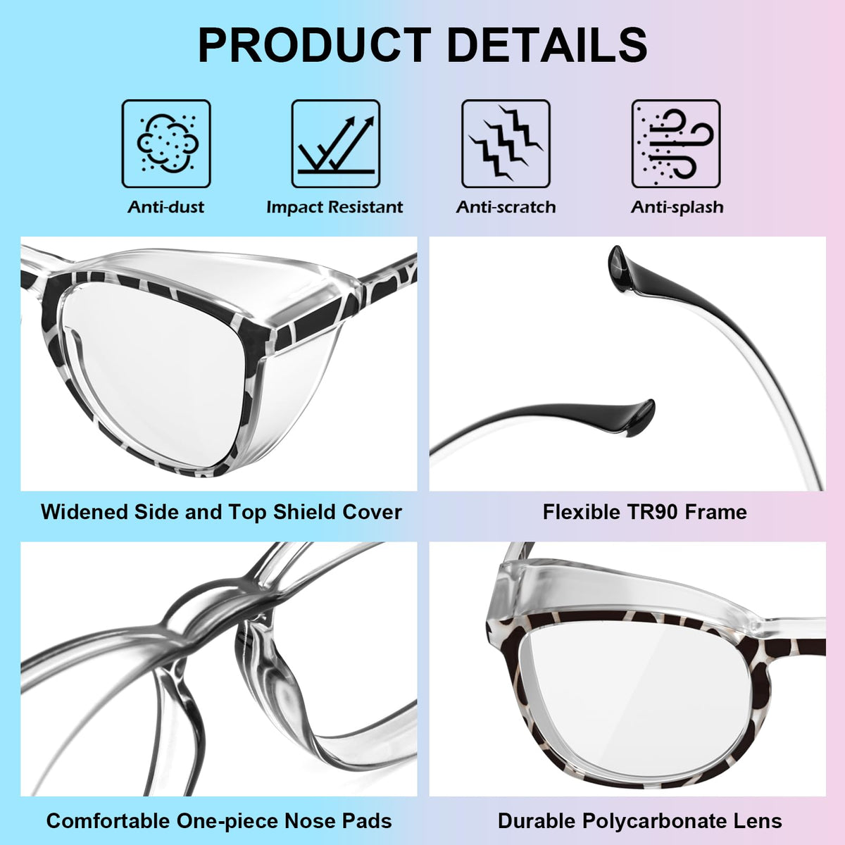 OXG multi-purpose protective eyewear suits nurses, dentists, DIY projects.