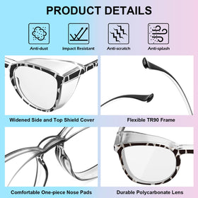 OXG multi-purpose protective eyewear suits nurses, dentists, DIY projects.