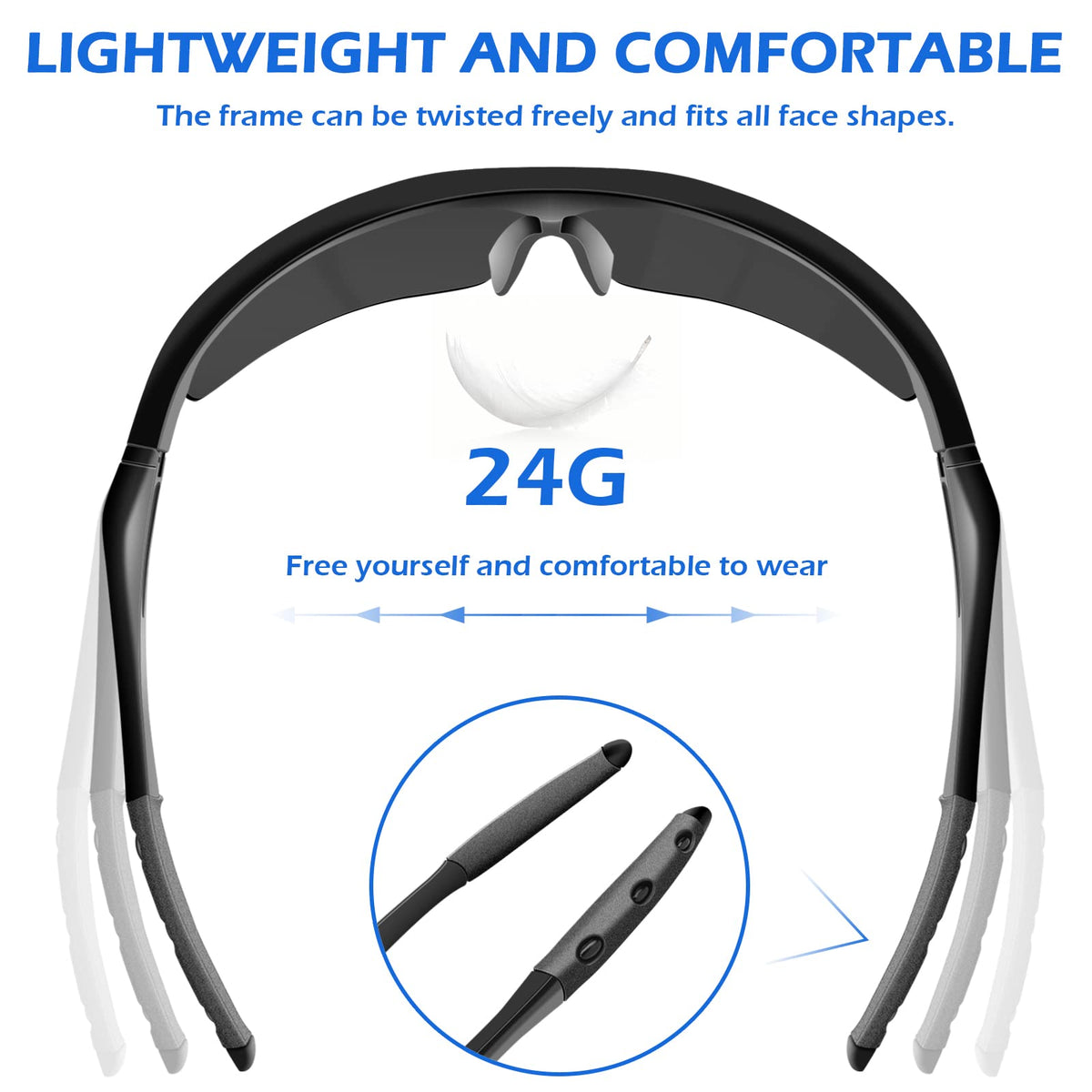 OXG polycarbonate lenses close-up show scratch resistance and clarity