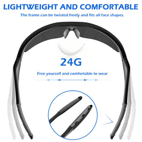 OXG polycarbonate lenses close-up show scratch resistance and clarity
