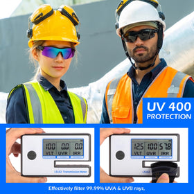 OXG polycarbonate lenses offer scratch resistance while staying lightweight.