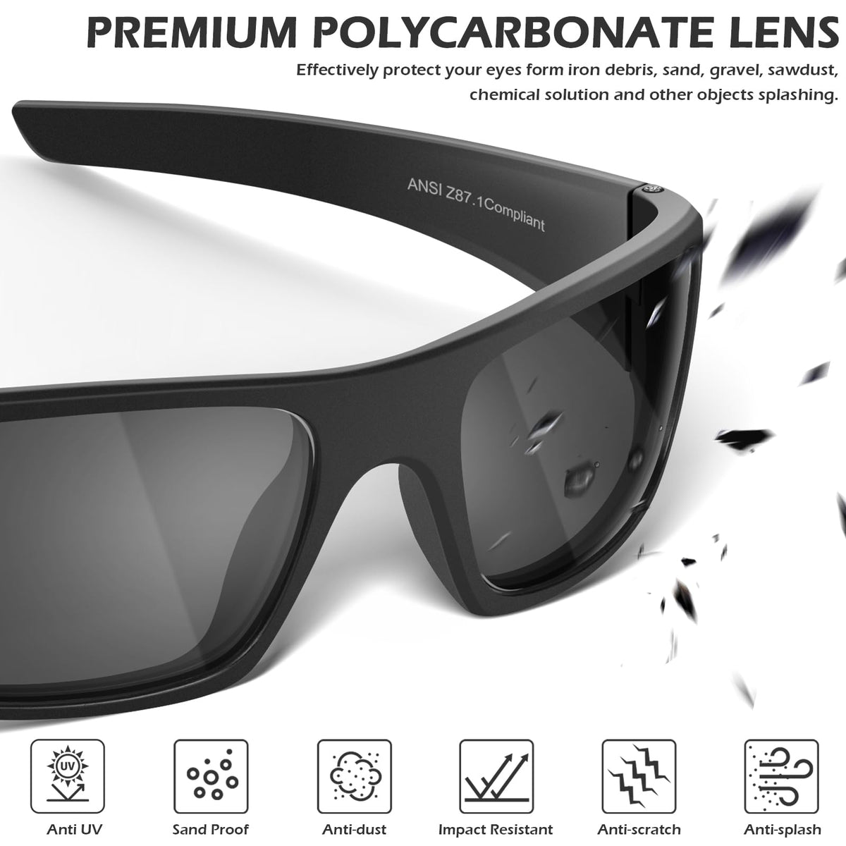 OXG polycarbonate frames are lightweight for all-day comfort during demanding tasks.