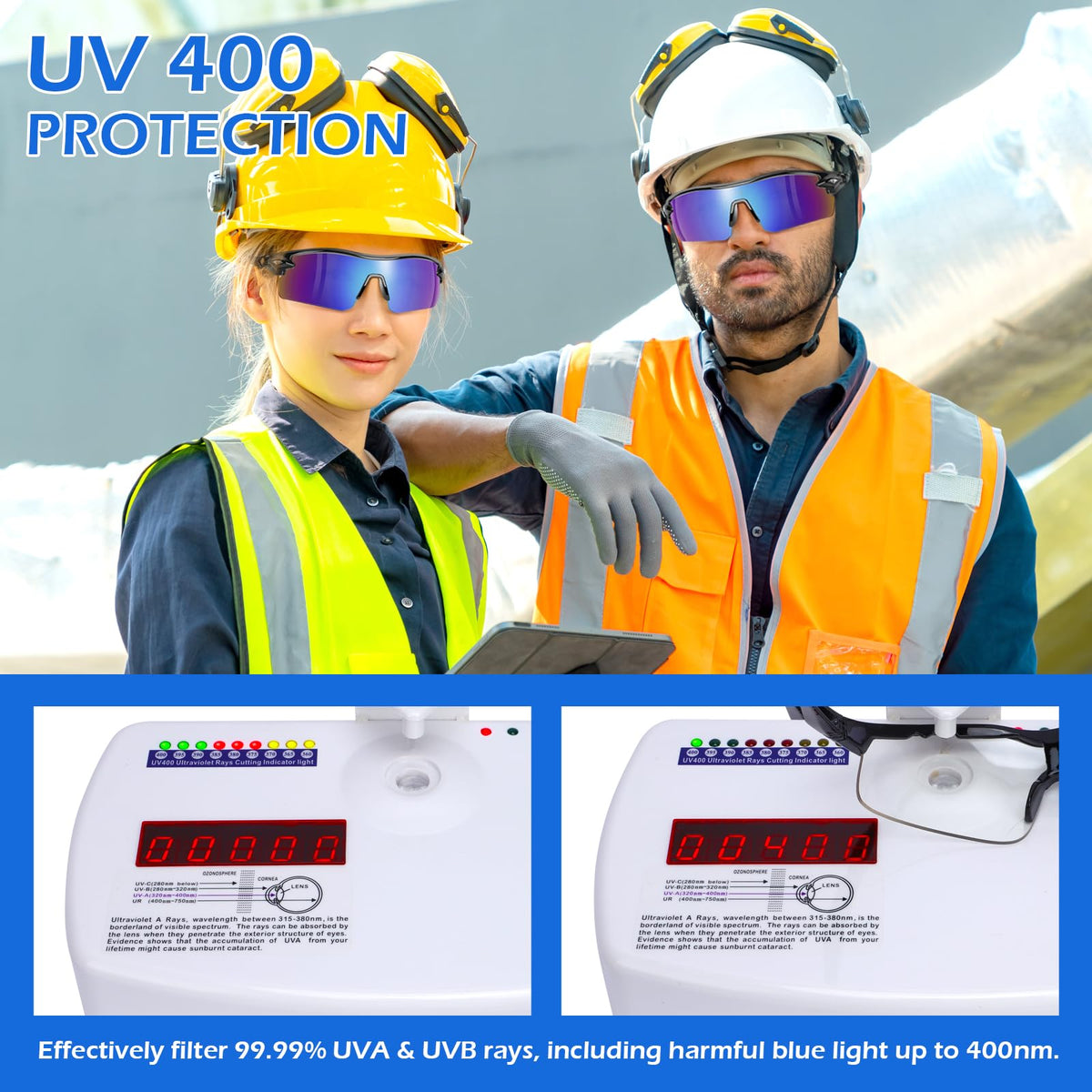 OXG lightweight polycarbonate safety glasses designed for comfort.
