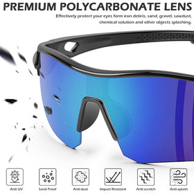 OXG safety glasses featuring non-slip grips to stay secure during work.