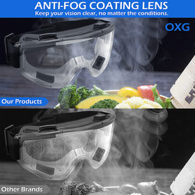 OXG safety goggles with crystal clear vision for precise tasks.