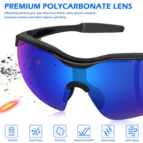 OXG UV-block coating shields eyes from UVA/UVB rays during outdoor work.