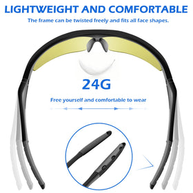 OXG UV and blue-light protection coating shields eyes during sun exposure and screen use.