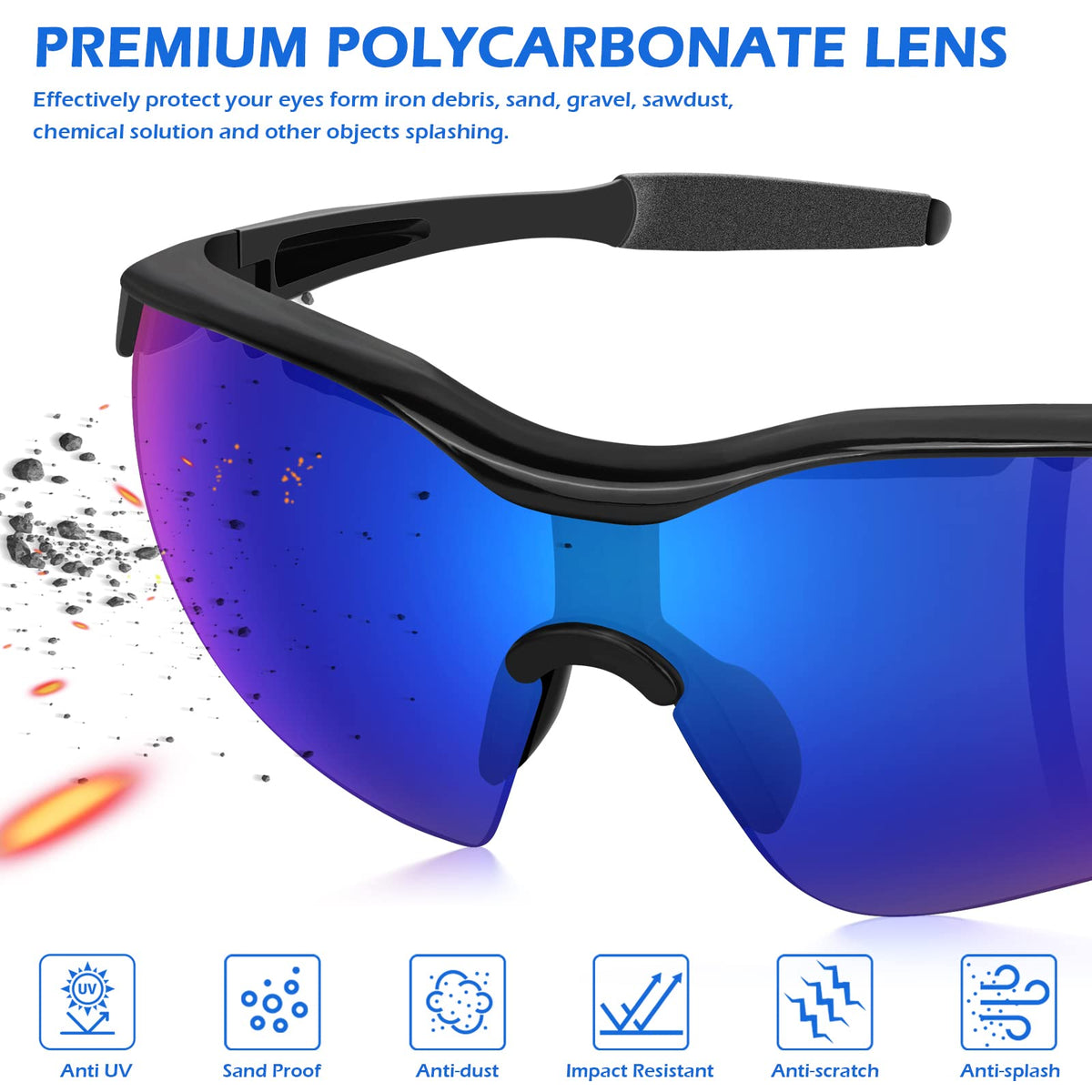 OXG blue light and UV protection helps comfortable wear during screen time.