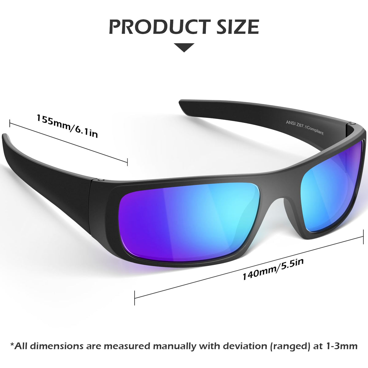 OXG wraparound-frame safety glasses with side coverage