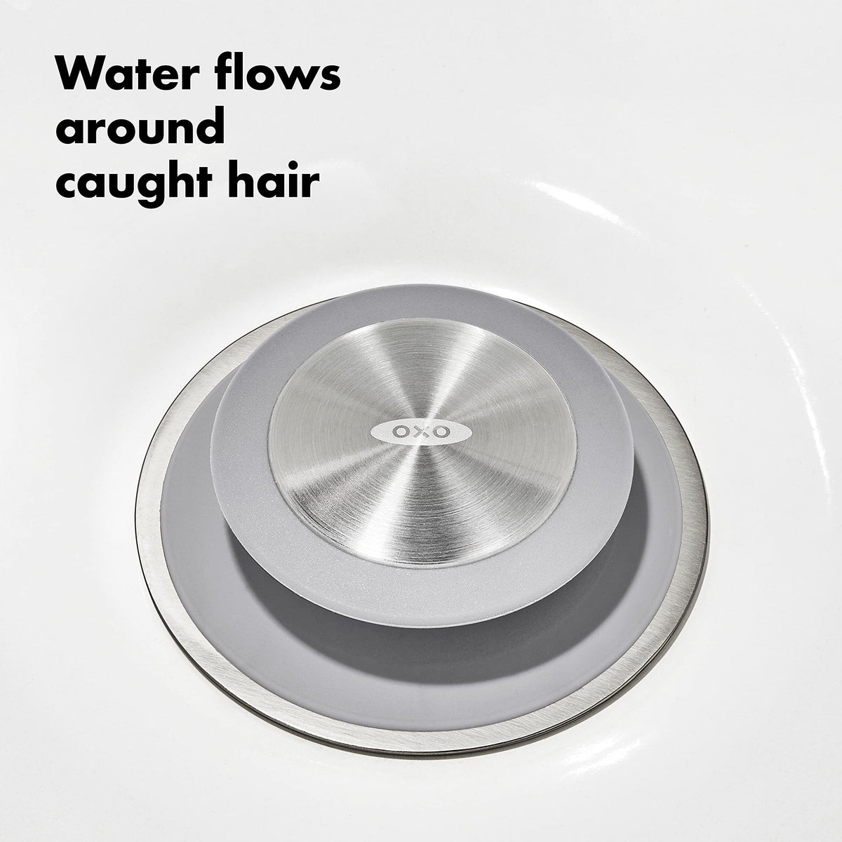 OXO Good Grips two-piece design; enables easy installation and removal.