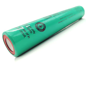 OXWINOU battery shown powering a camping light at dusk.