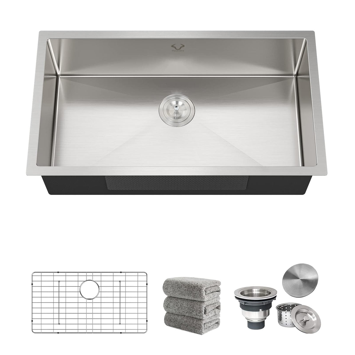 Oxwiser 16-gauge stainless steel construction for durability in busy kitchens.