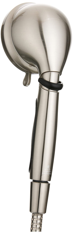 Oxygenics Fury RV handheld shower with rubber grip for secure control.