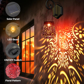 OxyLED lanterns switch auto on at dusk for easy outdoor lighting.