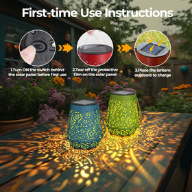 IP44 weatherproof rating keeps OxyLED lanterns working in rain or shine.