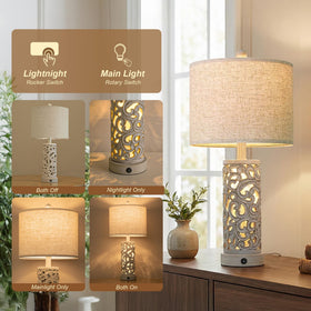 OYEARS linen shade diffuses soft light for coziness