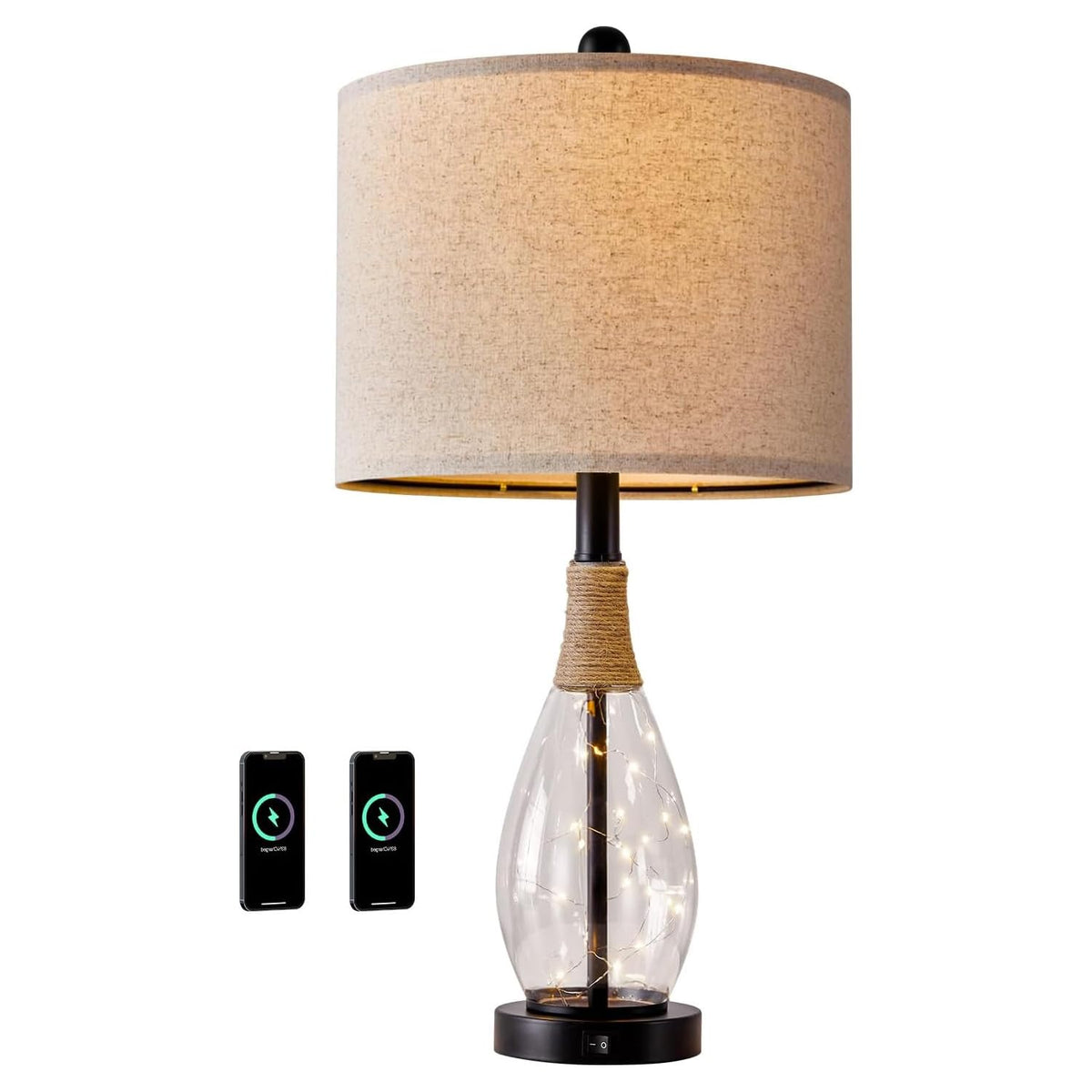OYEARS safe, easy-assembly boho lamp makes setup quick