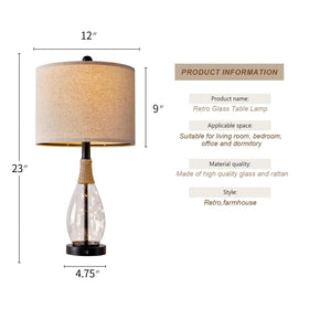 OYEARS soft glow linen shade delivers comfortable reading light