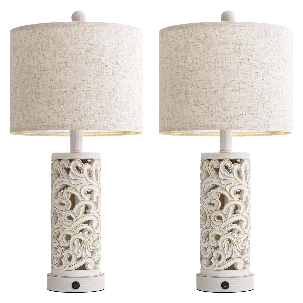 OYEARS bulb-included tabletop lamps for immediate setup