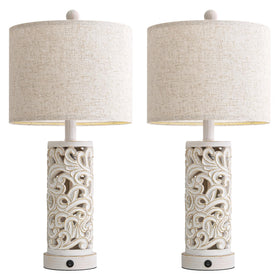 OYEARS bulb-included tabletop lamps for immediate setup