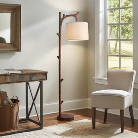 OYEARS tree trunk design base highlights the natural wood aesthetic in living spaces.