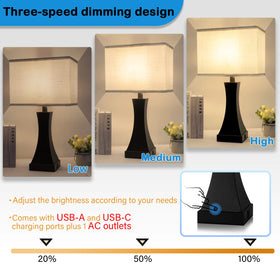 OYedis nightstand lamp easy to assemble in minutes for quick setup.