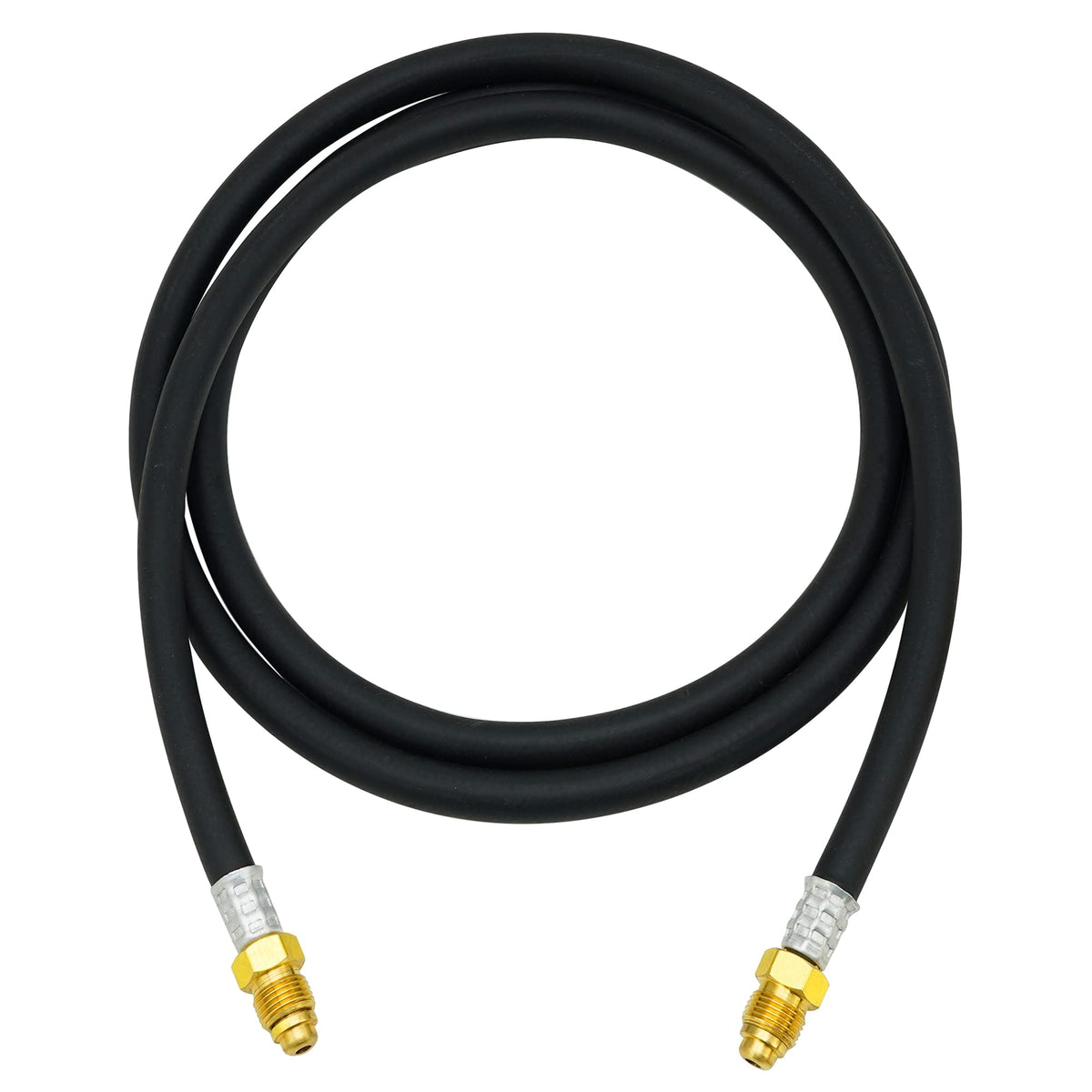 OYHBO inert gas welding hose shown from the side, flexible and durable.