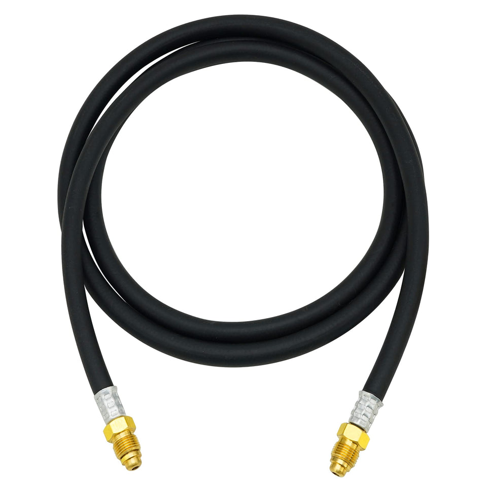 OYHBO inert gas welding hose shown from the side, flexible and durable.