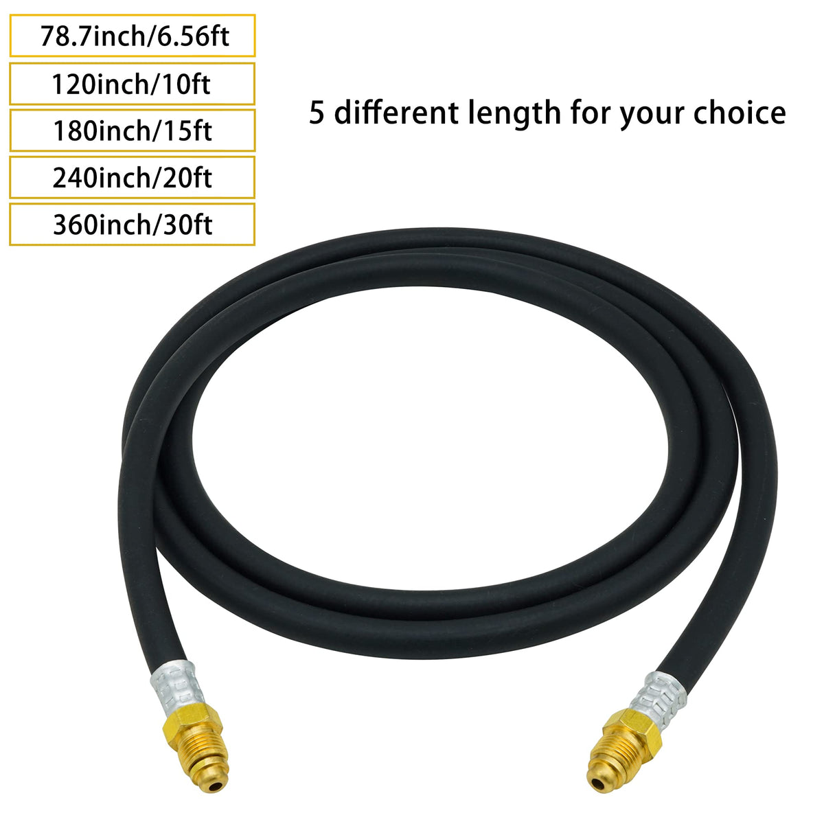 OYHBO hose compatible with argon, CO2 mixes, helium for TIG and MIG.