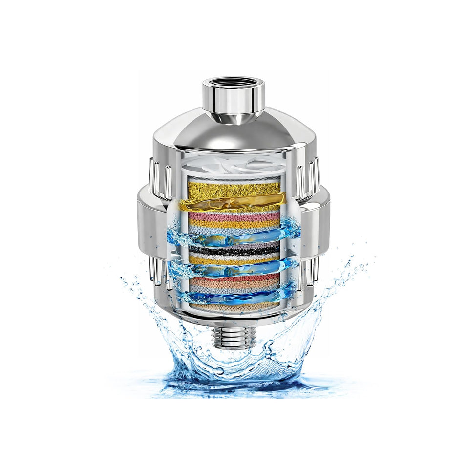 OYIMNB high-output shower filter with KDF55 delivers purer water and softer skin.