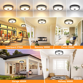 Color temperature options on OYKYOHEI fixture ranging from warm to daylight