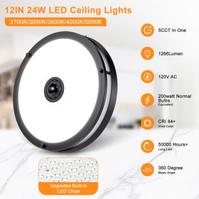 Manual auto-reset mode with wall switch on the OYKYOHEI ceiling light
