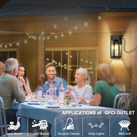 OYKYOHEI anti-rust metal and clear glass for durable porch lighting.