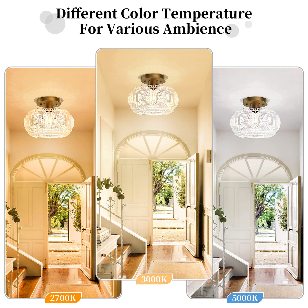 OYKYOHEI bedroom light with glass globe for soft evenings
